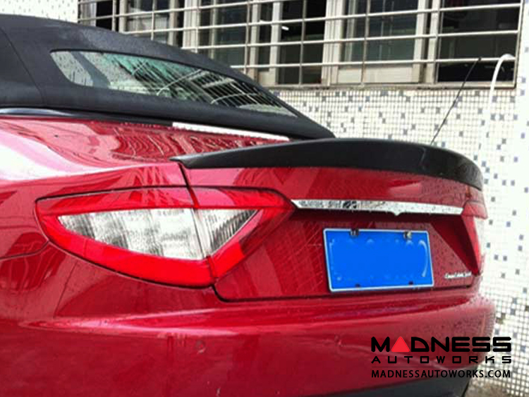 Maserati GranTurismo Convertible FRP Rear Trunk Lip - Carbon Fiber
